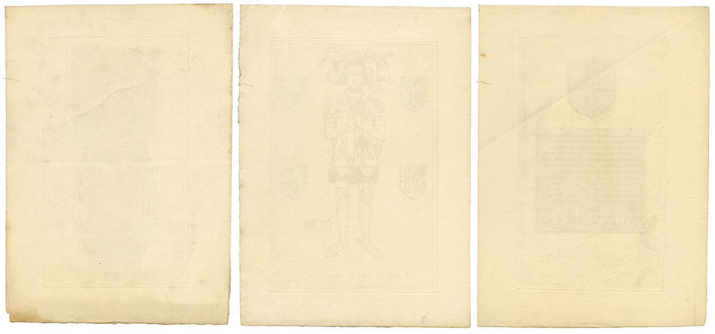 John Sell Cotman, Arquitectura de la iglesia de Norfolk – Conjunto de tres grabados al aguafuerte, 1816