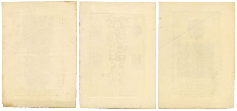 John Sell Cotman, Arquitectura de la iglesia de Norfolk – Conjunto de tres grabados al aguafuerte, 1816