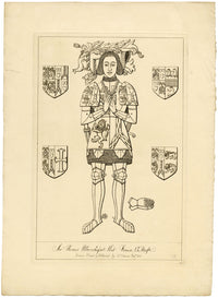 John Sell Cotman, Arquitectura de la iglesia de Norfolk – Conjunto de tres grabados al aguafuerte, 1816