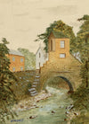 H. Taggart, Bridge House, Ambleside, Lake District – early C20th watercolour
