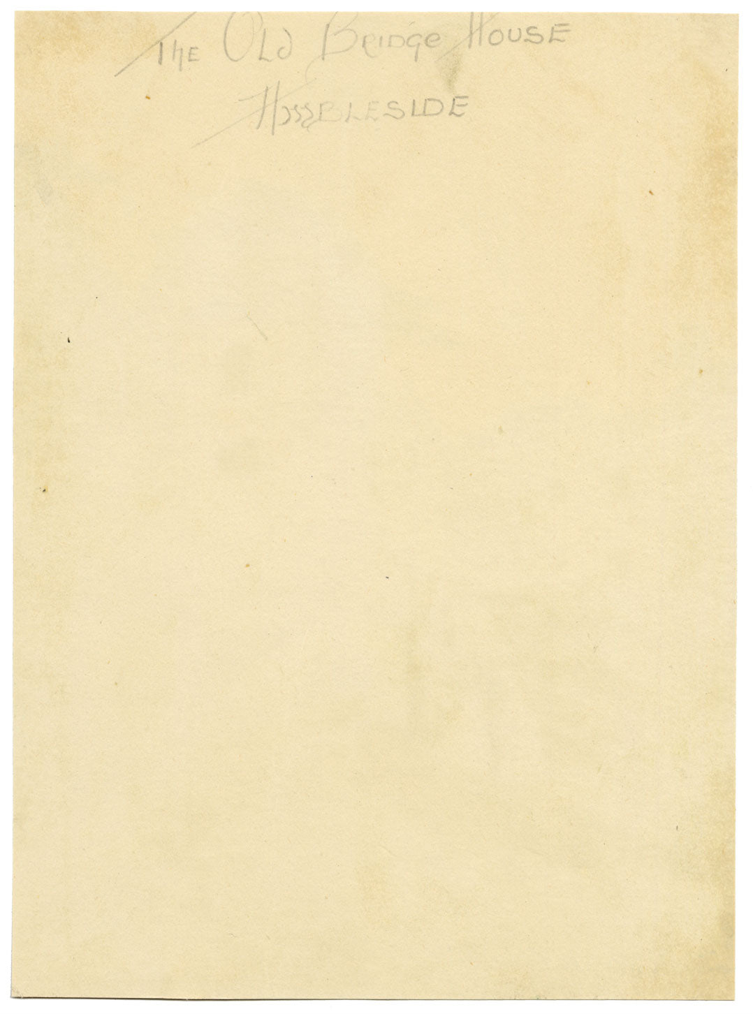 H. Taggart, Bridge House, Ambleside, Lake District – early C20th watercolour