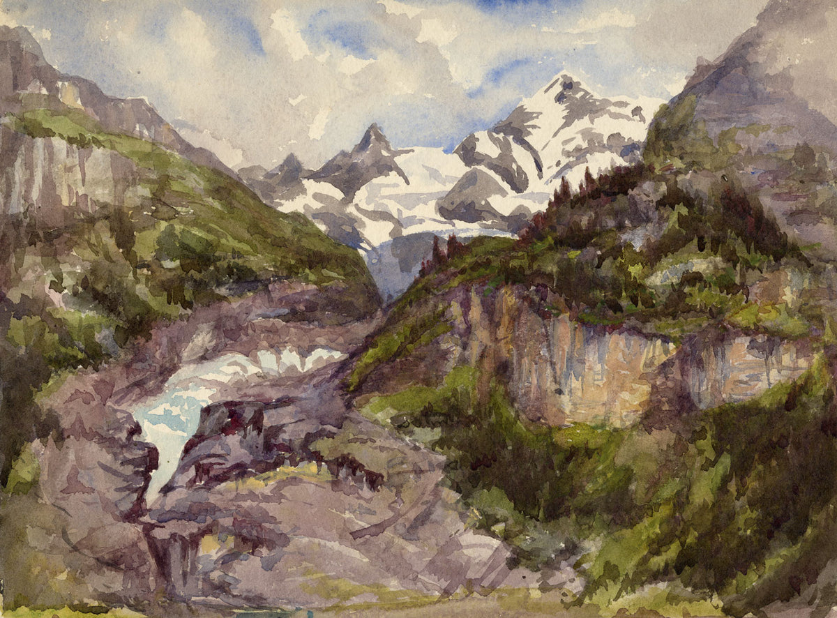 Alpine View with Glacial Waters