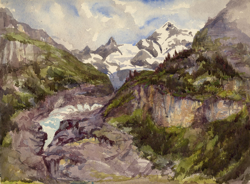 Alpine View with Glacial Waters