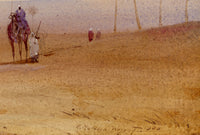 Robert Murdoch Wright, Accampamento beduino nella valle del Nilo, Egitto – dipinto del 1900