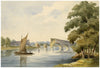 M.A. (Ricketts) Buckland, Arched Bridge Ruin, Possibly Bengal – c.1840s painting