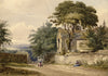 M.A. (Ricketts) Buckland, Village Church on the Coast –1844 watercolour painting