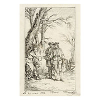 Henri Havet, Illustration from Tom Jones after Gravelot – 1877 pen & ink drawing