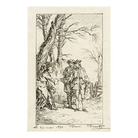 Henri Havet, Ilustración de Tom Jones según Gravelot – Dibujo a pluma y tinta de 1877