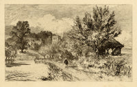 Alfred Dawson, Iffley, Oxfordshire – Original late 19th-century engraving print