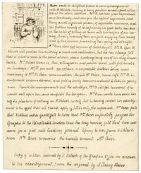 Lettera satirica manoscritta al Graphic Newspaper – fine del XIX secolo