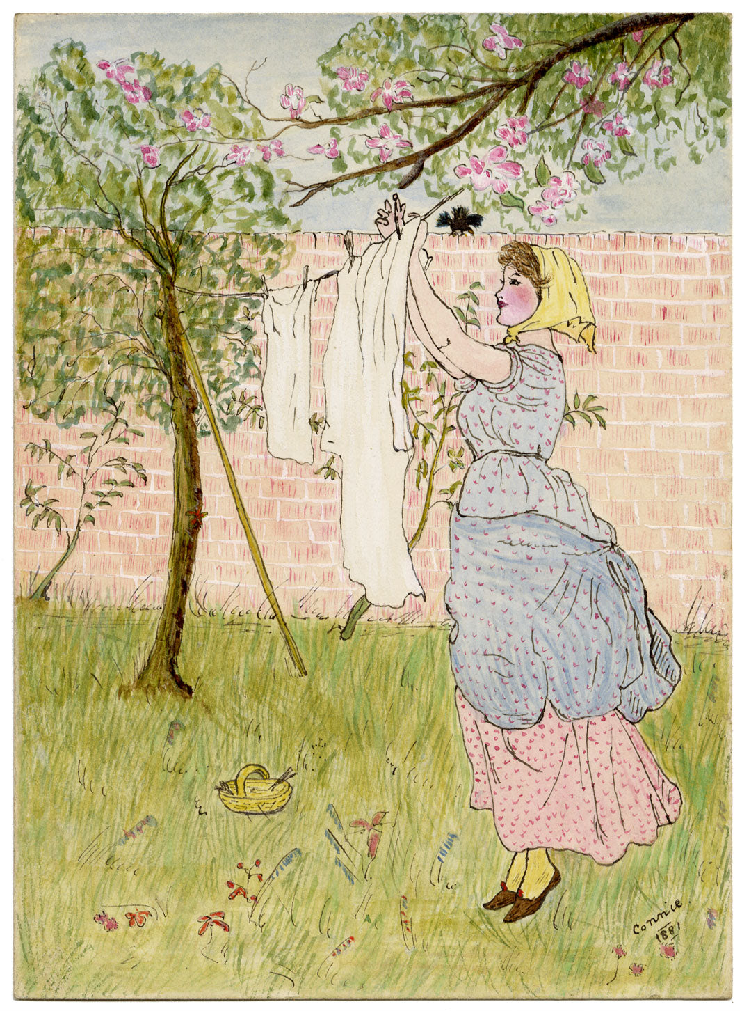 Canta una canzone per sei pence Illustrazione da Randolph Caldecott – disegno del 1881