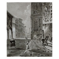 Louisa Tatton, Continental Street Scene –early 19th-century watercolour painting