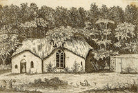 The Hon. Booth Grey, Thatched Cottage with Chickens – late 18th-century etching