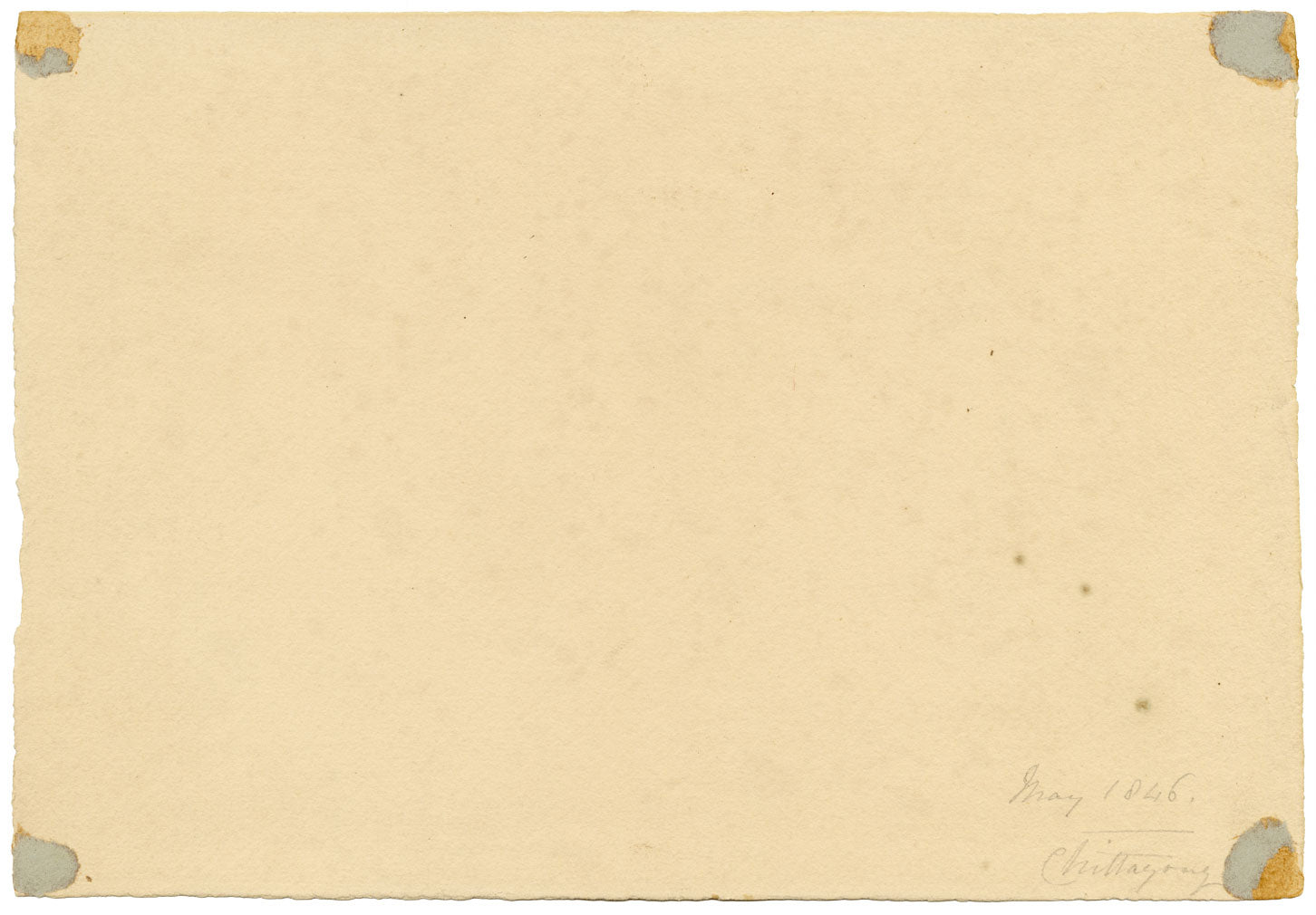 M.A. (Ricketts) Buckland, Charles T. Buckland, Chittagong, Bengal – 1846 drawing