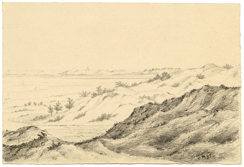 Jane Hester Ricketts, Chittagong Hills from the Flagstaff, Bengal – 1846 drawing