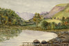 Keswick Sketching Club, Towards Borrowdale, Lake District – 1876 watercolour