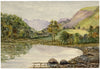 Club de Dibujo de Keswick, Hacia Borrowdale, Distrito de los Lagos – acuarela de 1876