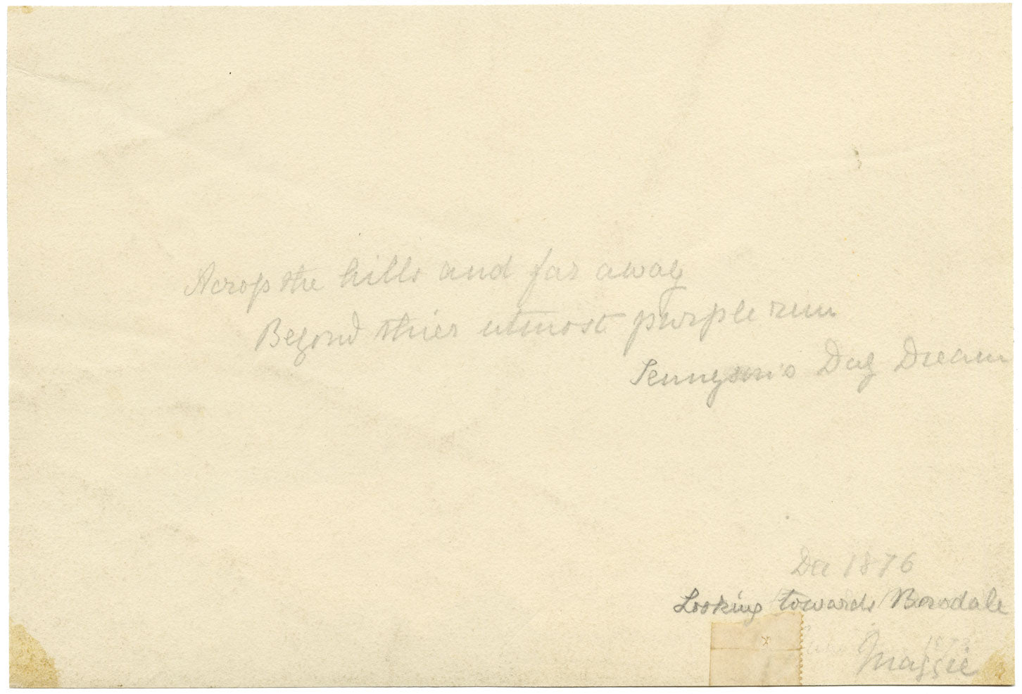 Club de Dibujo de Keswick, Hacia Borrowdale, Distrito de los Lagos – acuarela de 1876