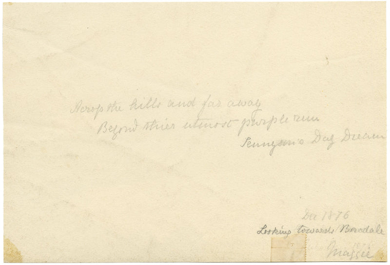 Club de Dibujo de Keswick, Hacia Borrowdale, Distrito de los Lagos – acuarela de 1876