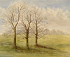 Keswick Sketching Club, Winter Trees – Original 1870s watercolour painting