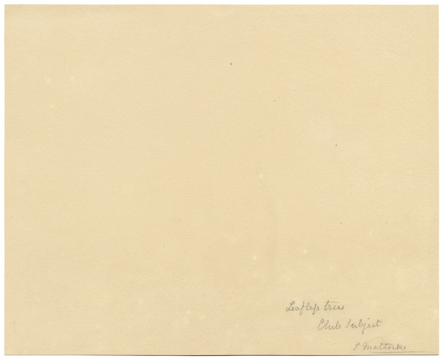 Keswick Sketching Club, Alberi invernali – Acquerello originale del 1870