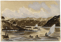 Cmdr Alfred M. Causton RN, Darling Point, Sydney, Australia – 1873 watercolour