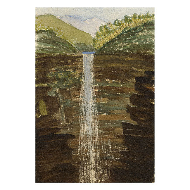 Cmdr Alfred Causton RN, Govetts Leap, Blue Mountains, Australia – 1873 painting