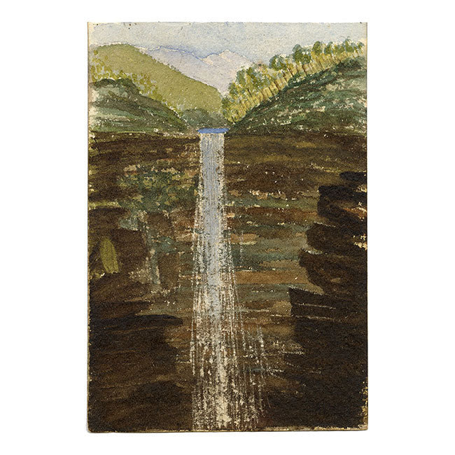 Cmdr Alfred Causton RN, Govetts Leap, Blue Mountains, Australia – 1873 painting