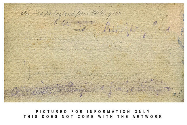 Cmdr Alfred M. Causton RN, Remutaka Range, New Zealand–1873 watercolour painting