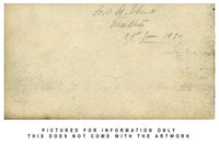 Cmdr Alfred M. Causton RN, Fort Saint Elmo, Malta – 1870 watercolour painting