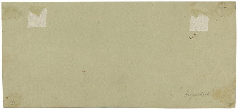 Alexandre Dupendant, Vision of Hell; Satan & Ghoul – c.1870 gouache painting