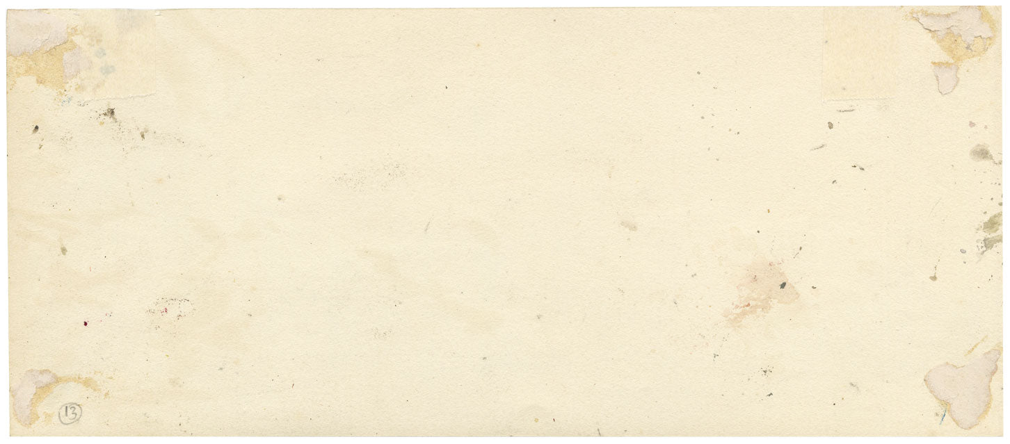 Alexandre Dupendant, Vision of Peace; Figure on Coast – c.1870 gouache painting