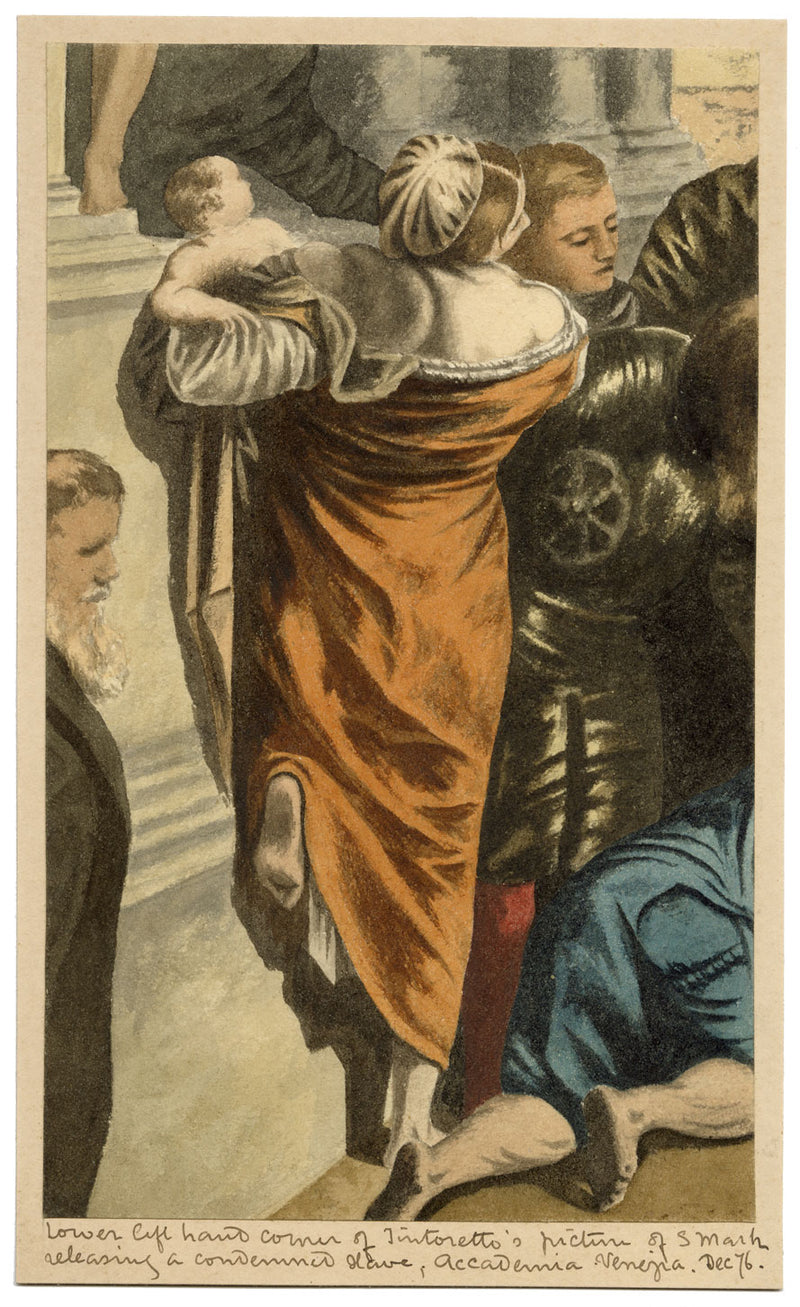 Philip J. Marvin, Tintoretto's Miracle of the Slave, Venice – 1876 watercolour