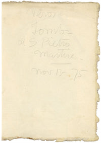 Philip J. Marvin, Tomb of Bartolomeo Dussaini, Verona –1875 watercolour