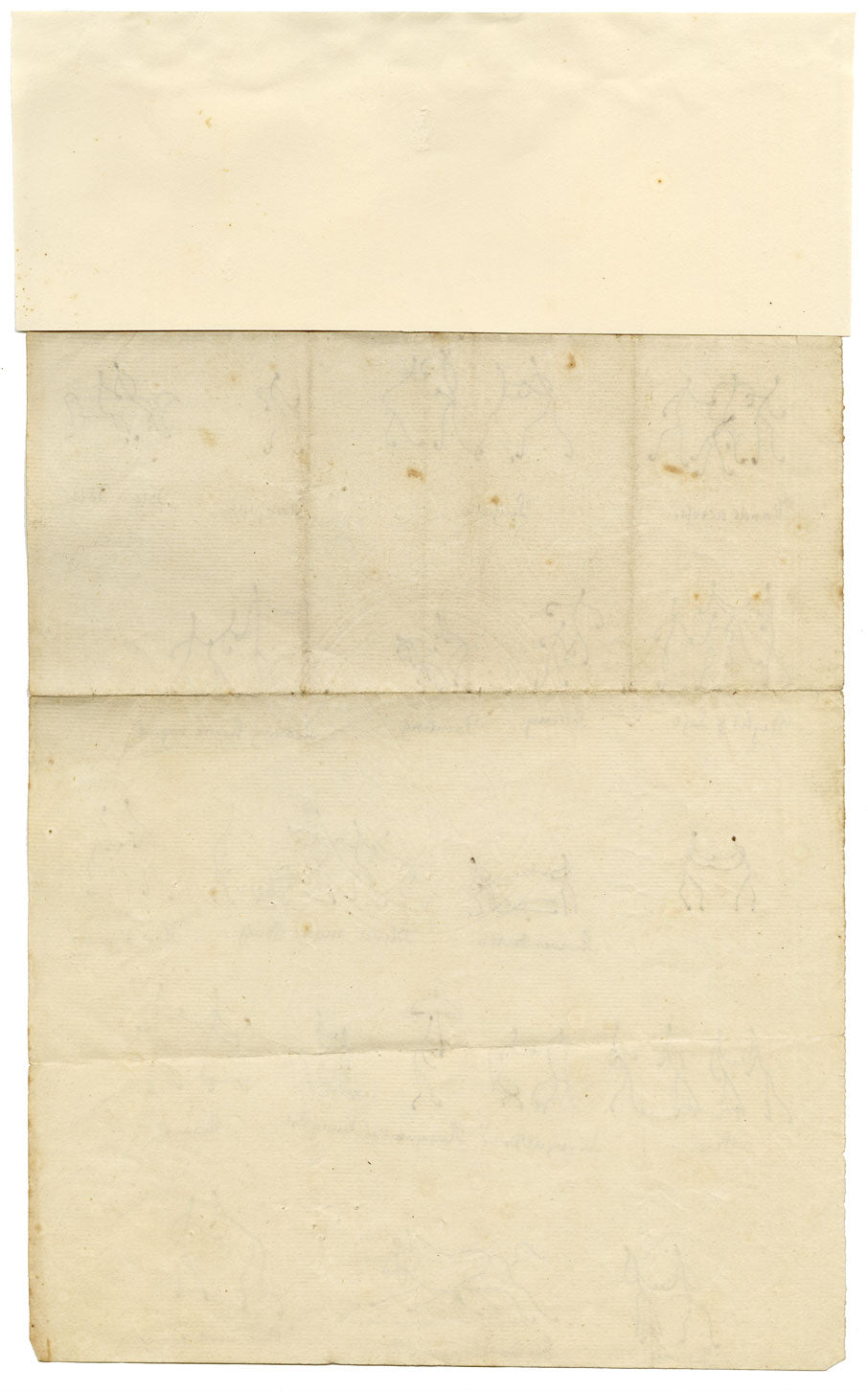 Dot & Line Pinmen Caricatures (Dottator et Lineator Loquitor)–c.1817 ink drawing