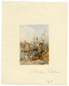Attrib. Clarkson Frederick Stanfield RA RBA, Falmouth from the Mills – early C19th watercolour