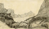 Jane D. Harvey, Rosenlaui Glacier, Switzerland – c.1850 graphite drawing