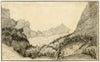 Jane D. Harvey, Rosenlaui Glacier, Switzerland – c.1850 graphite drawing