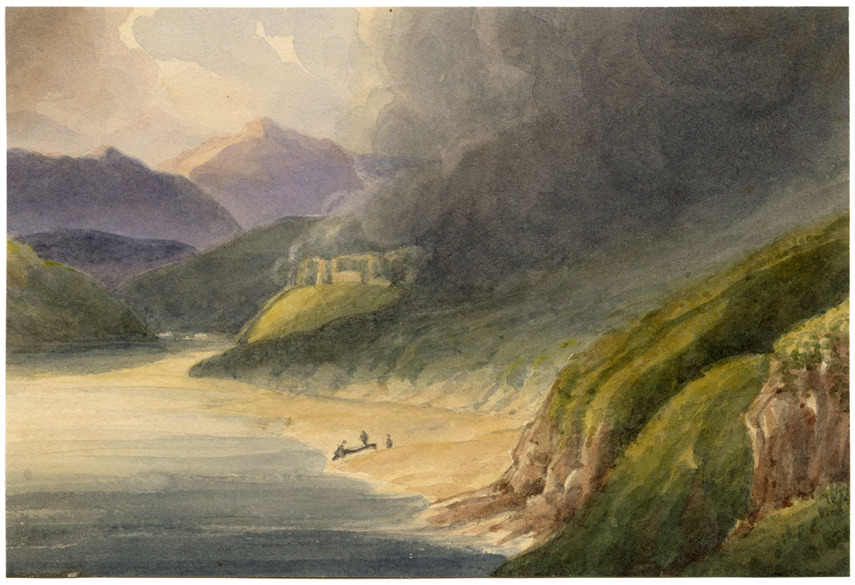 Jane D. Harvey, Study in Light & Shade – mid-19th-century watercolour painting