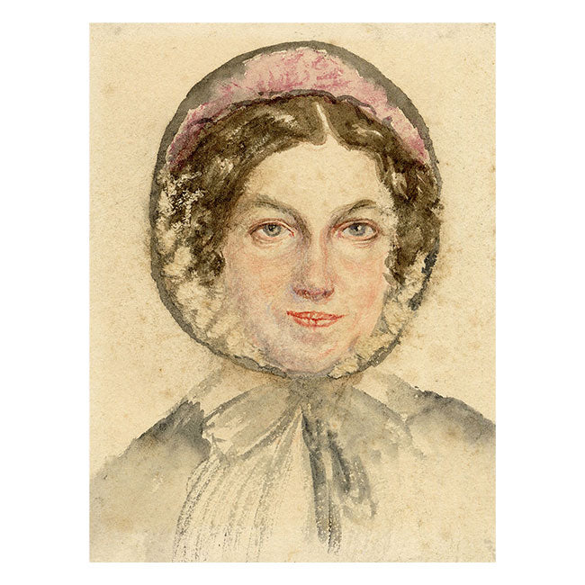 Louisa C. Paris, Portrait of a Woman in Bonnet – early C19th watercolour