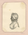 Louisa C. Paris, Silhouette Portrait of a Woman – early C19th graphite drawing