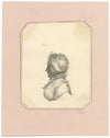 Louisa C. Paris, Silhouette Portrait of a Woman – early C19th graphite drawing
