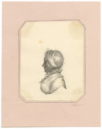 Louisa C. Paris, Silhouette Portrait of a Woman – early C19th graphite drawing