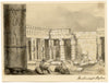 Isabella Foster, Medinet Habu, Luxor, Egypt – Original 1852 graphite drawing