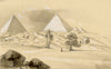 Isabella Foster, Pyramids of Giza, Egypt – Original 1852 graphite drawing