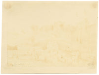 Isabella Foster, Siloam, Temple Mount & Kidron Valley, Jerusalem – 1852 drawing
