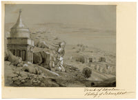 Isabella Foster, Tomb of Absalom, Valley of Jehoshaphat, Jerusalem –1852 drawing