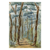 Rosa E. Neumann, Bournemouth Gardens, Dorset – 1895 watercolour painting