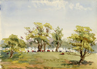 Rosa E. Neumann, CR 3rd Volunteer Battalion Camp, Tatton Park – 1888 watercolour