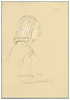 William J. Tipping, Portrait of Anne de Bretagne – 1856 graphite drawing